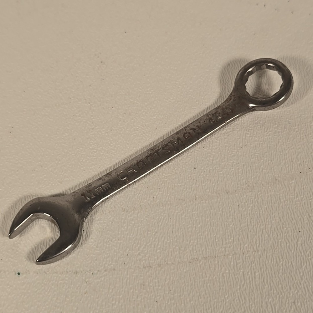 Craftsman 11mm Combination Wrench Stubby 12pt USA 42349